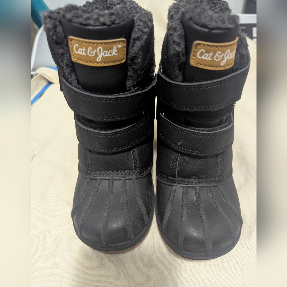 Cat & Jack Black Kids Snow Boots